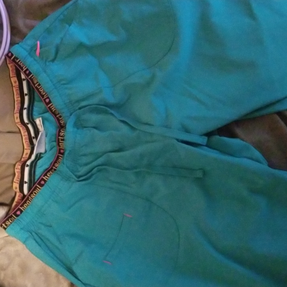 Heartsoul teal scrub pants